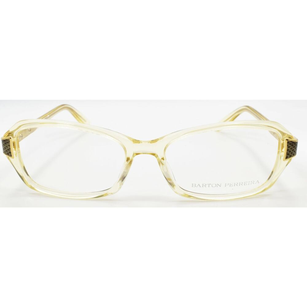 Barton Perreira Devereaux CHA/SAS Women's Eyeglasses Frames 53-17-135 Champagne - Picture 2 of 3